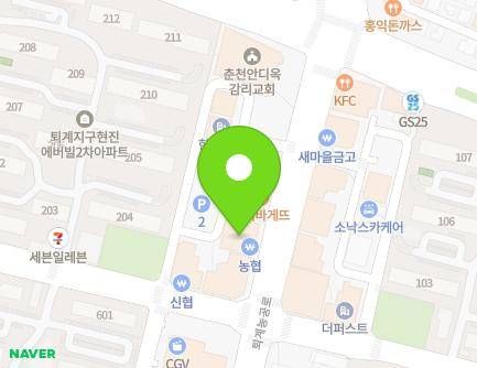 강원특별자치도 춘천시 퇴계농공로 20 (석사동) 지도