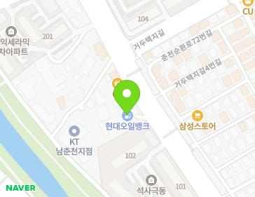 강원특별자치도 춘천시 공지로 49 (석사동) 지도