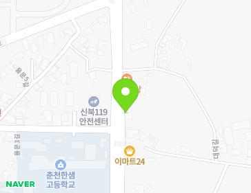 강원특별자치도 춘천시 신북읍 신북로 34 지도