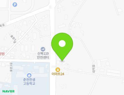 강원특별자치도 춘천시 신북읍 신북로 32 지도