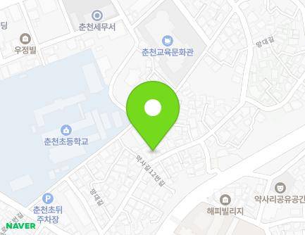 강원특별자치도 춘천시 망대길 44 (약사동) 지도