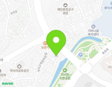 강원특별자치도 춘천시 약사고개길 50 (약사동) 지도