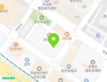 강원특별자치도 춘천시 방송길 102 (온의동) 지도