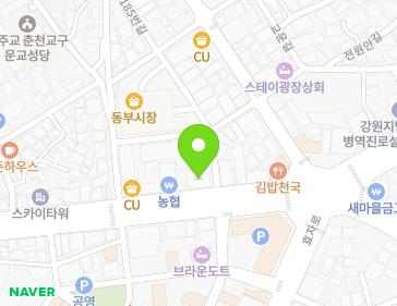 강원특별자치도 춘천시 춘천로 183 (운교동) 지도