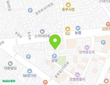 강원특별자치도 춘천시 춘천로170번길 3-4 (운교동) 지도