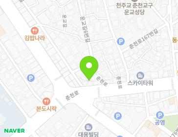 강원특별자치도 춘천시 춘천로 159 (운교동) 지도
