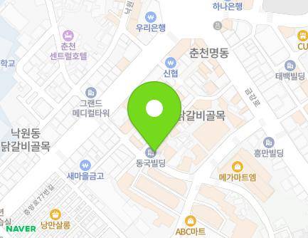 강원특별자치도 춘천시 중앙로67번길 9 (조양동) 지도