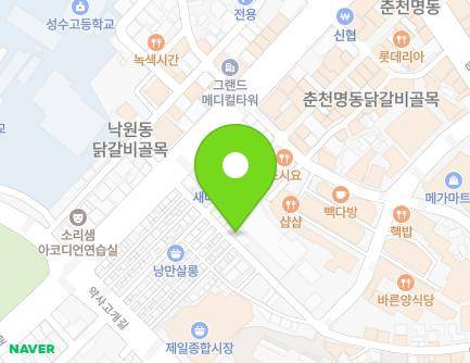 강원특별자치도 춘천시 중앙로77번길 9 (죽림동) 지도