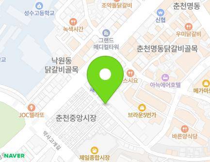 강원특별자치도 춘천시 중앙로77번길 7-1 (죽림동) 지도
