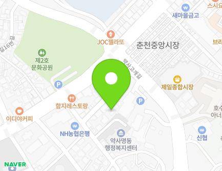 강원특별자치도 춘천시 명동길 47 (죽림동) 지도