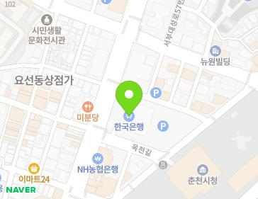 강원특별자치도 춘천시 중앙로 31 (중앙로1가) 지도