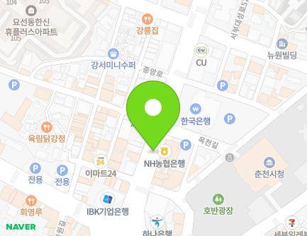 강원특별자치도 춘천시 중앙로 지하37-2 (중앙로1가, 다79) 지도