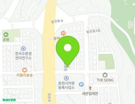 강원특별자치도 춘천시 칠전동2길 16 (칠전동) 지도