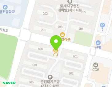강원특별자치도 춘천시 지석로 62 (퇴계동, 퇴계(6)주공아파트) 지도