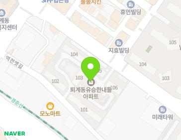 강원특별자치도 춘천시 퇴계로 108 (퇴계동, 유승한내들아파트) 지도