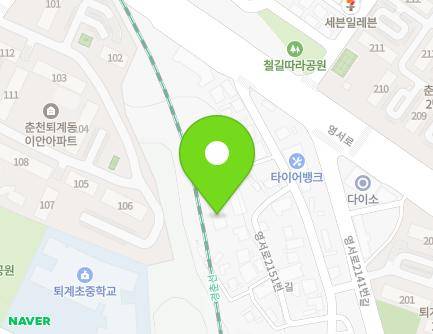 강원특별자치도 춘천시 영서로2151번길 16-4 (퇴계동, 퇴계연립주택) 지도