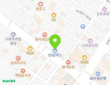 강원특별자치도 춘천시 퇴계로 73 (퇴계동) 지도