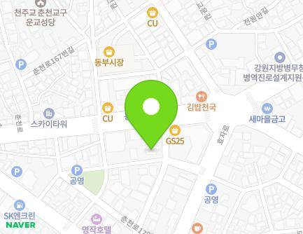 강원특별자치도 춘천시 금강로121번길 19 (효자동) 지도