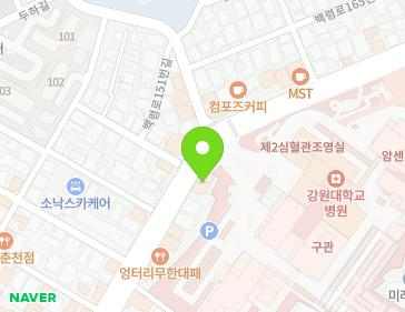 강원특별자치도 춘천시 백령로 152 (효자동) 지도