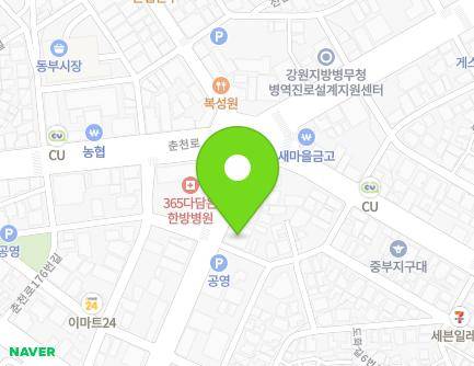 강원특별자치도 춘천시 효자로 150 (효자동) 지도