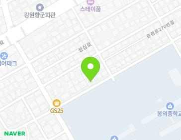 강원특별자치도 춘천시 춘천로296번길 60-1 (효자동) 지도