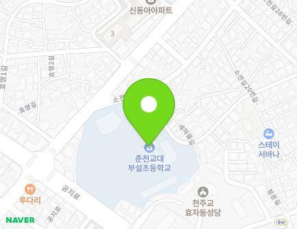 강원특별자치도 춘천시 공지로 316 (효자동, 춘천교육대학교부설초등학교) 지도