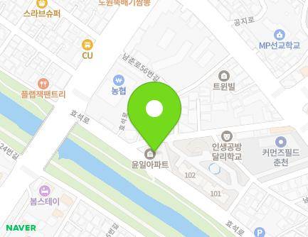강원특별자치도 춘천시 효석로9번길 4 (효자동, 윤일아파트) 지도