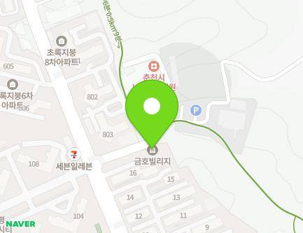 강원특별자치도 춘천시 후만로 119 (후평동, 금호빌리지) 지도
