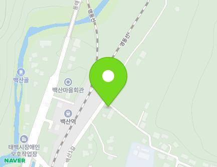 강원특별자치도 태백시 백산1길 11-4 (백산동) 지도