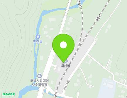 강원특별자치도 태백시 동태백로 840 (백산동, 백산역) 지도