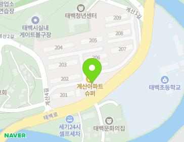 강원특별자치도 태백시 태백로 1812 (장성동, 태백장성아파트) 지도