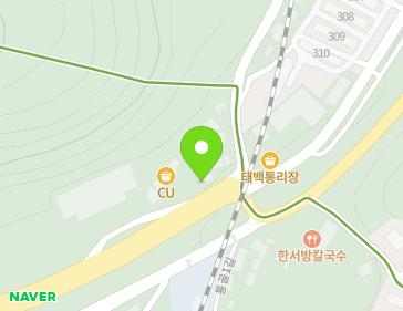 강원특별자치도 태백시 강원남부로 459 (통동) 지도