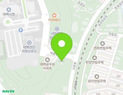 강원특별자치도 태백시 태붐로 5 (황지동) 지도