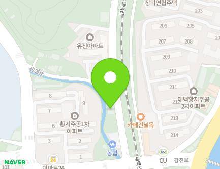 강원특별자치도 태백시 고원로 55 (황지동) 지도