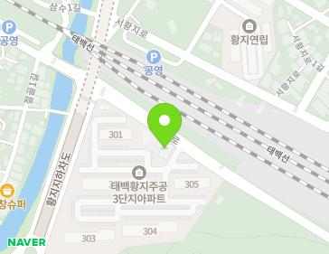 강원특별자치도 태백시 고원로 281 (황지동, 태백황지3단지아파트) 지도
