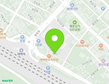강원특별자치도 태백시 먹거리2길 21 (황지동, 황지3동경로당) 지도