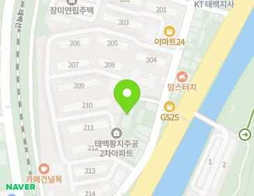 강원특별자치도 태백시 황지로 21-3 (황지동, 영흥빌라) 지도