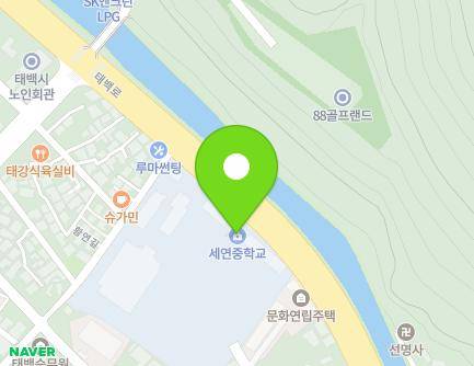 강원특별자치도 태백시 연지로33번길 26 (황지동, 세연중학교) 지도