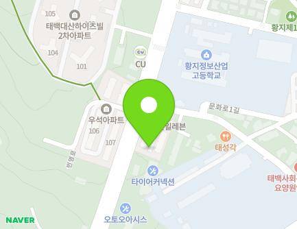 강원특별자치도 태백시 문화로 6 (황지동, 목화연립주택) 지도