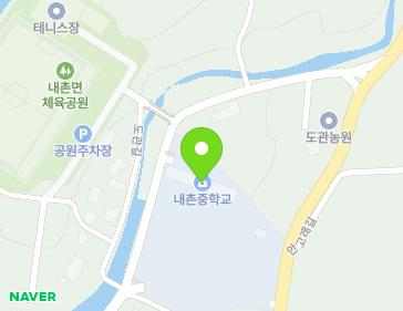 강원특별자치도 홍천군 내촌면 도관길 44 (내촌중학교) 지도