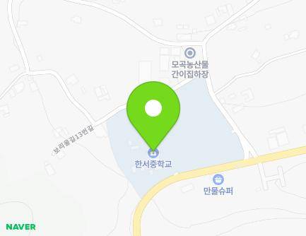 강원특별자치도 홍천군 서면 보리울길 3 (한서중학교) 지도