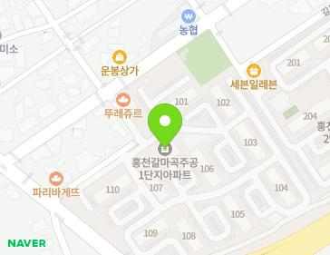 강원특별자치도 홍천군 홍천읍 갈마로 14 (주공1차아파트) 지도