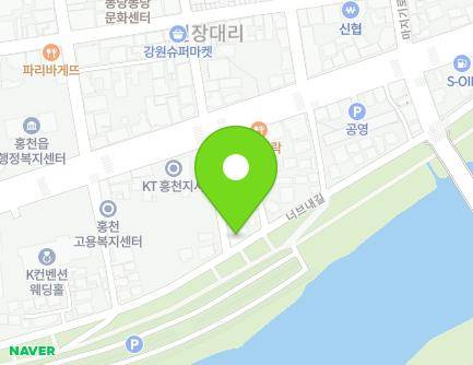 강원특별자치도 홍천군 홍천읍 너브내길 65 (이나스리버빌) 지도