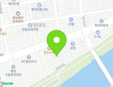 강원특별자치도 홍천군 홍천읍 너브내길 73-5 지도