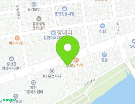 강원특별자치도 홍천군 홍천읍 홍천로 368 지도