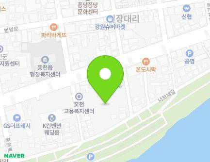 강원특별자치도 홍천군 홍천읍 홍천로 364 지도