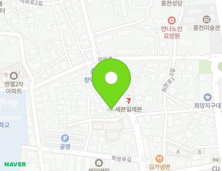 강원특별자치도 홍천군 홍천읍 학명루길1길 8-9 (다복빌라) 지도