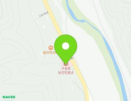 강원특별자치도 홍천군 화촌면 가락재로 1176 (구성포보건진료소) 지도