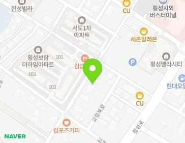 강원특별자치도 횡성군 횡성읍 앞들서1로 33 (우림하이츠빌) 지도