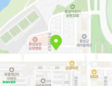 강원특별자치도 횡성군 횡성읍 문화체육로 25-1 지도